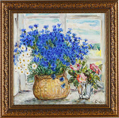 Буранов Николай Алексеевич. Васильки и шиповник